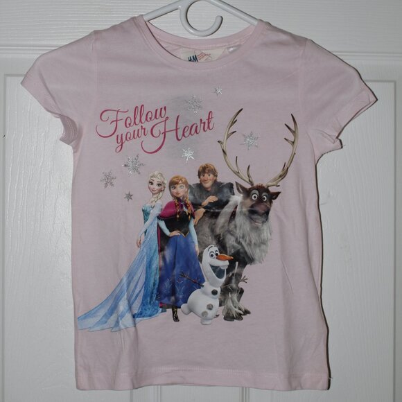H&M Disney Frozen Elsa Anna Olaf Shirt - Picture 1 of 4